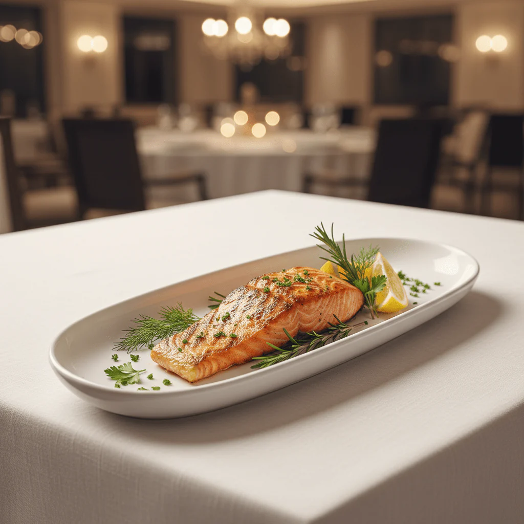 Luhpar White Oval Ceramic Serving Platter for Main Course Presentation 16 inch - Image 2