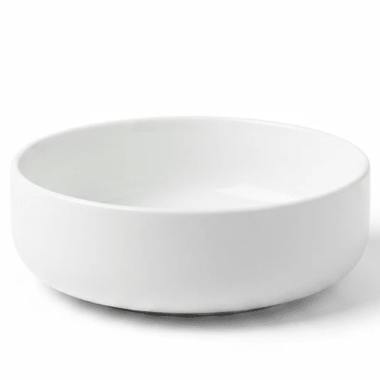 Luhpar White Round Ceramic Bowl for Snacks and Side Dishes 5 inch