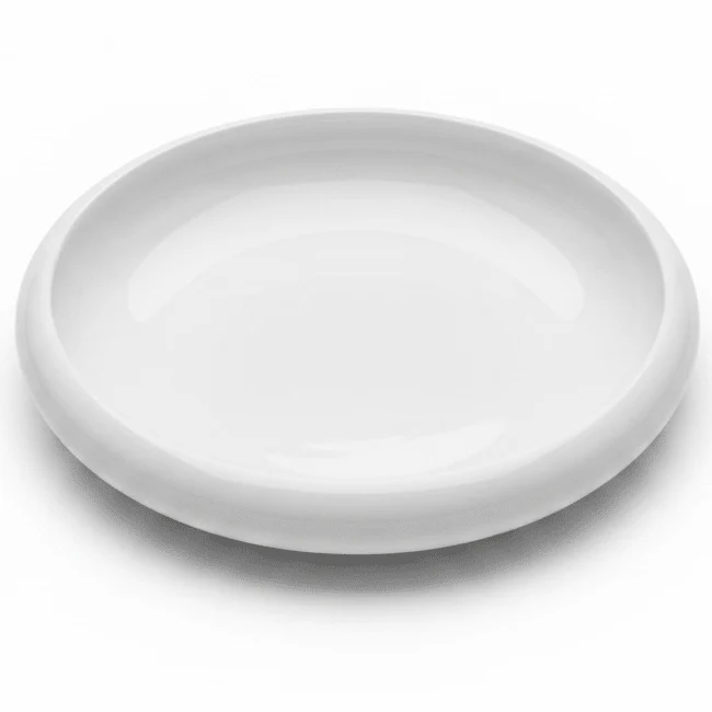 Luhpar White Round Ceramic Nesting Bowl for Large Serving and Mixing 10.5 inch