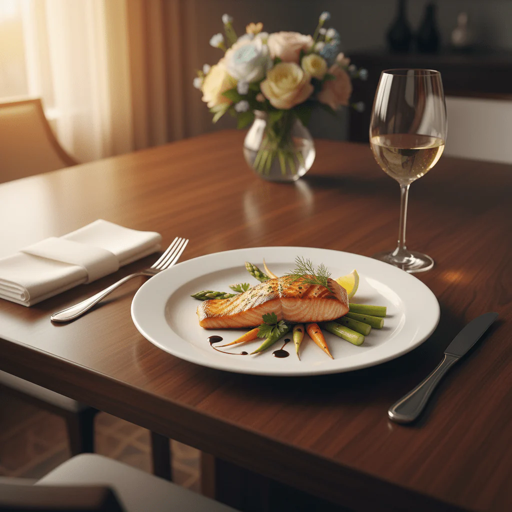 Luhpar White Round Porcelain Dinner Plate for Daily Use 8.25 inch - Image 2