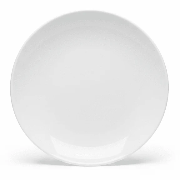 Luhpar White Round Porcelain Side Plate for Snacks and Desserts 6 inch