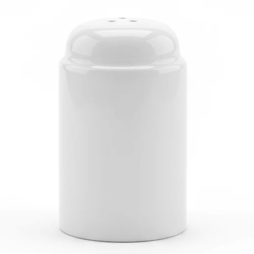 Luhpar White Salt & Pepper Shaker Set – 7 cm Classic Ceramic Seasoning Set for Dining Table & Kitchen Use