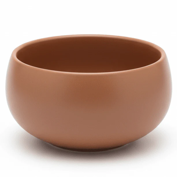 Luhpar Brown Solid Matt Ceramic Soup & Cereal Bowl – 12.5 cm / 500 ml