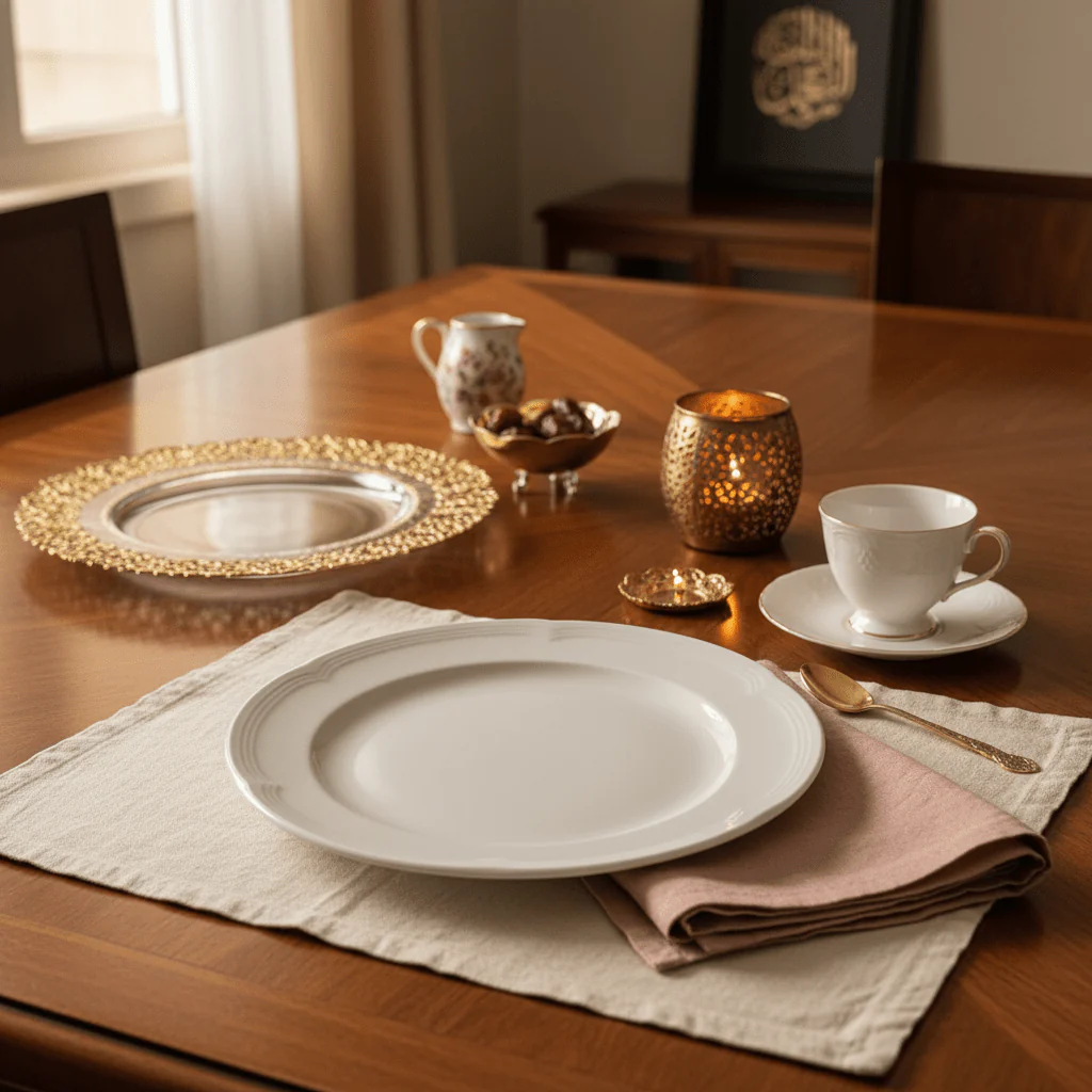 Luhpar Classic White Round Ceramic Salad Plate, 8 Inch – Multipurpose Side Plate for Snacks, Desserts & Appetizers - Image 2