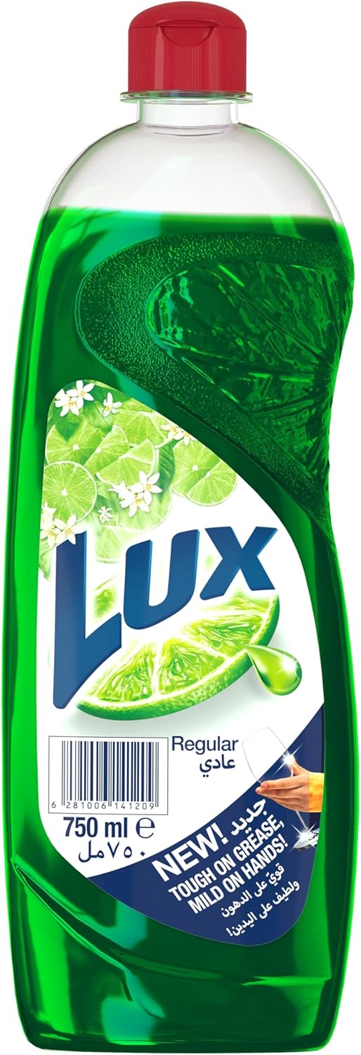 Lux Dish Soap, Tough on Grease, Gentle on Hands, Regular, 750ml