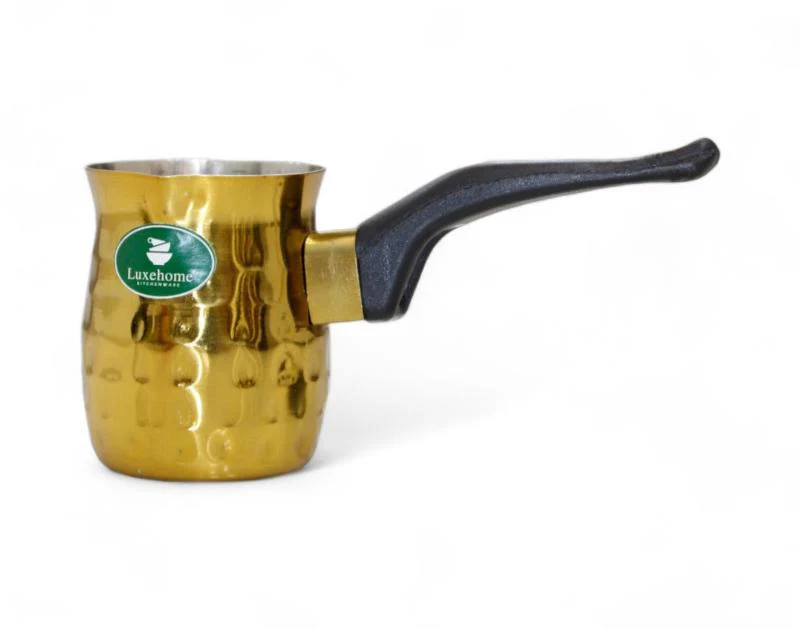 LUXEHOME Coffee Warmer, Gold Hammered 250ml