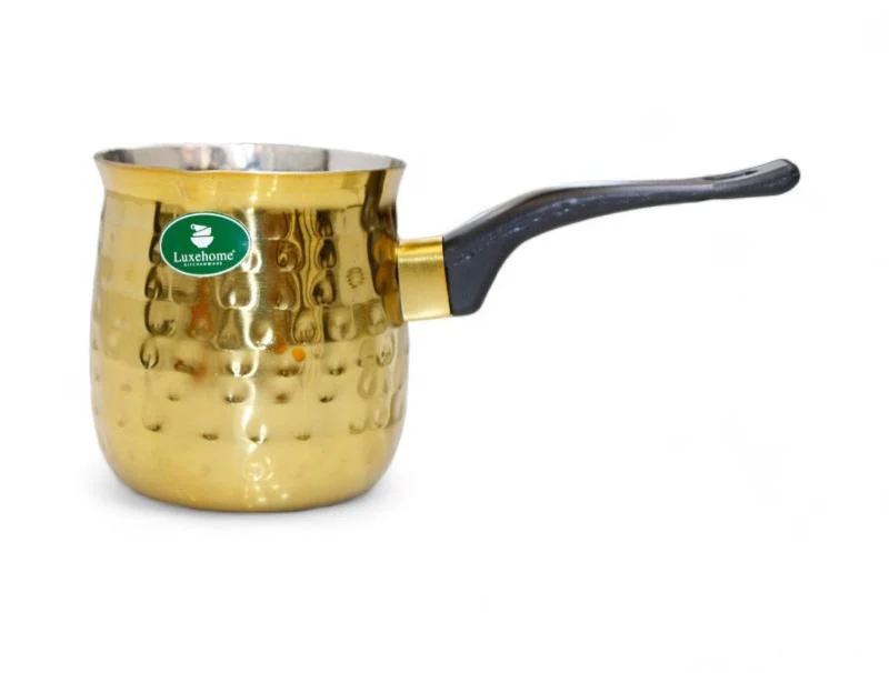 LUXEHOME Coffee Warmer, Gold Hammered 850ml