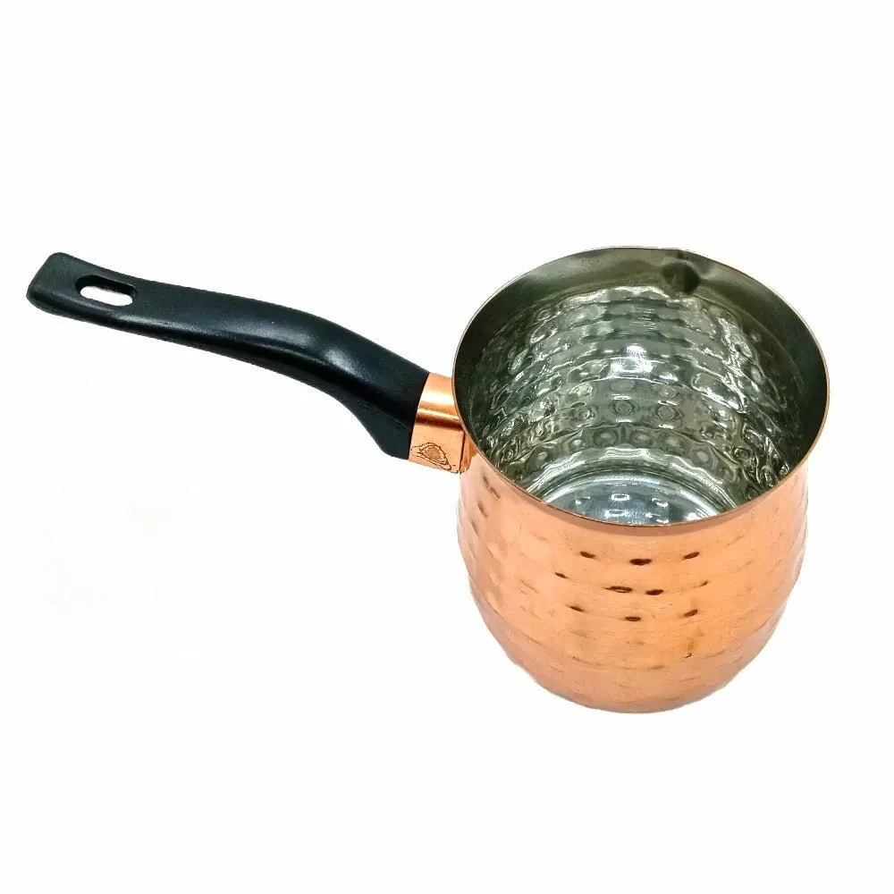 LUXEHOME Coffee Warmer, Rose Gold Hammered 450ml - Image 2