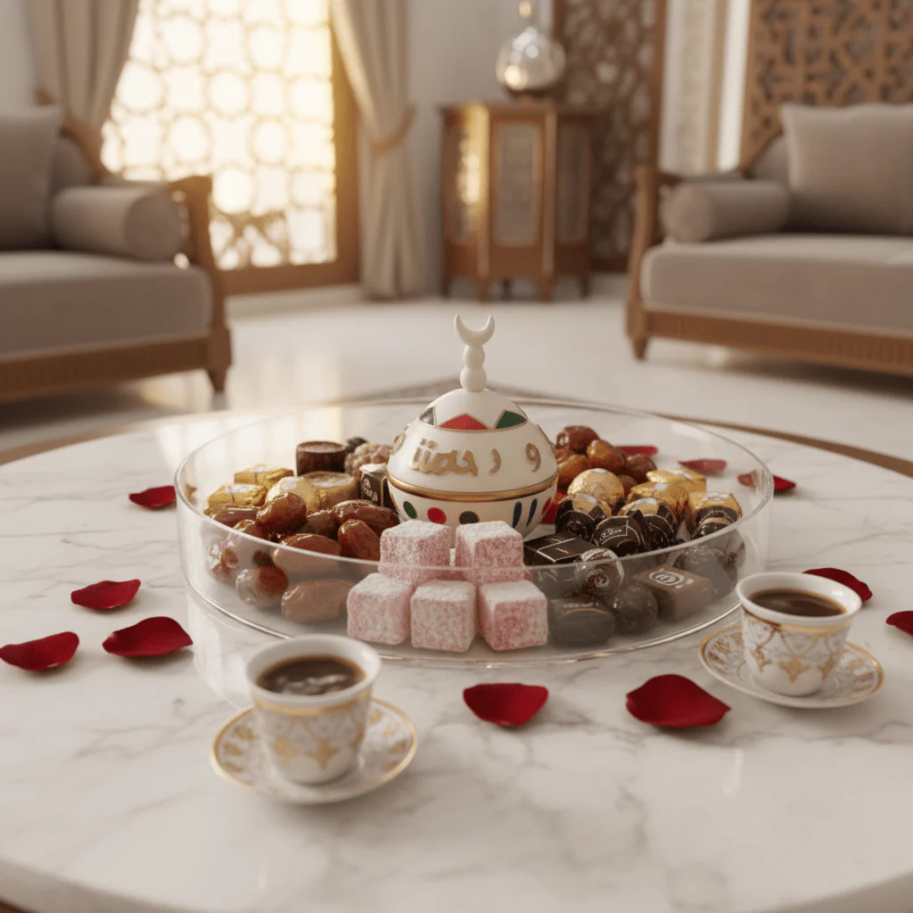 Luxury Round Acrylic Candy Display Tray with Elegant Clear Dome Cover – Premium Serving Platter for Sweets, Chocolates & Desserts – 30 cm - Image 2