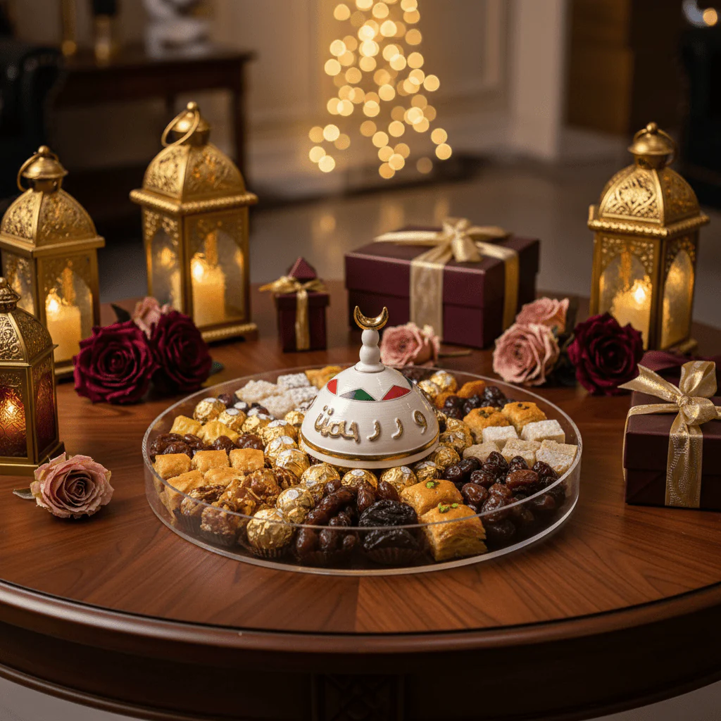 Luxury Round Acrylic Candy Display Tray with Elegant Clear Dome Cover – Premium Serving Platter for Sweets, Chocolates & Desserts – 30 cm - Image 3