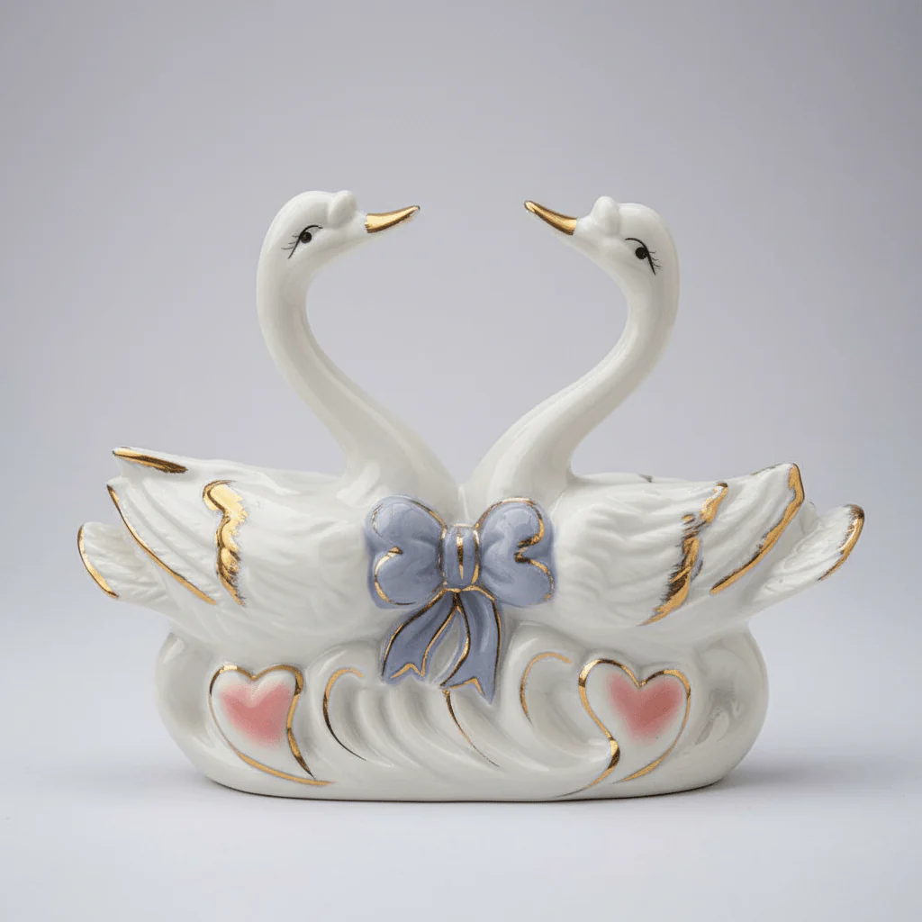 Luxury White Ceramic Swan Table Décor with Elegant Artistic Finish for Home Decoration – 12×10cm - Image 4