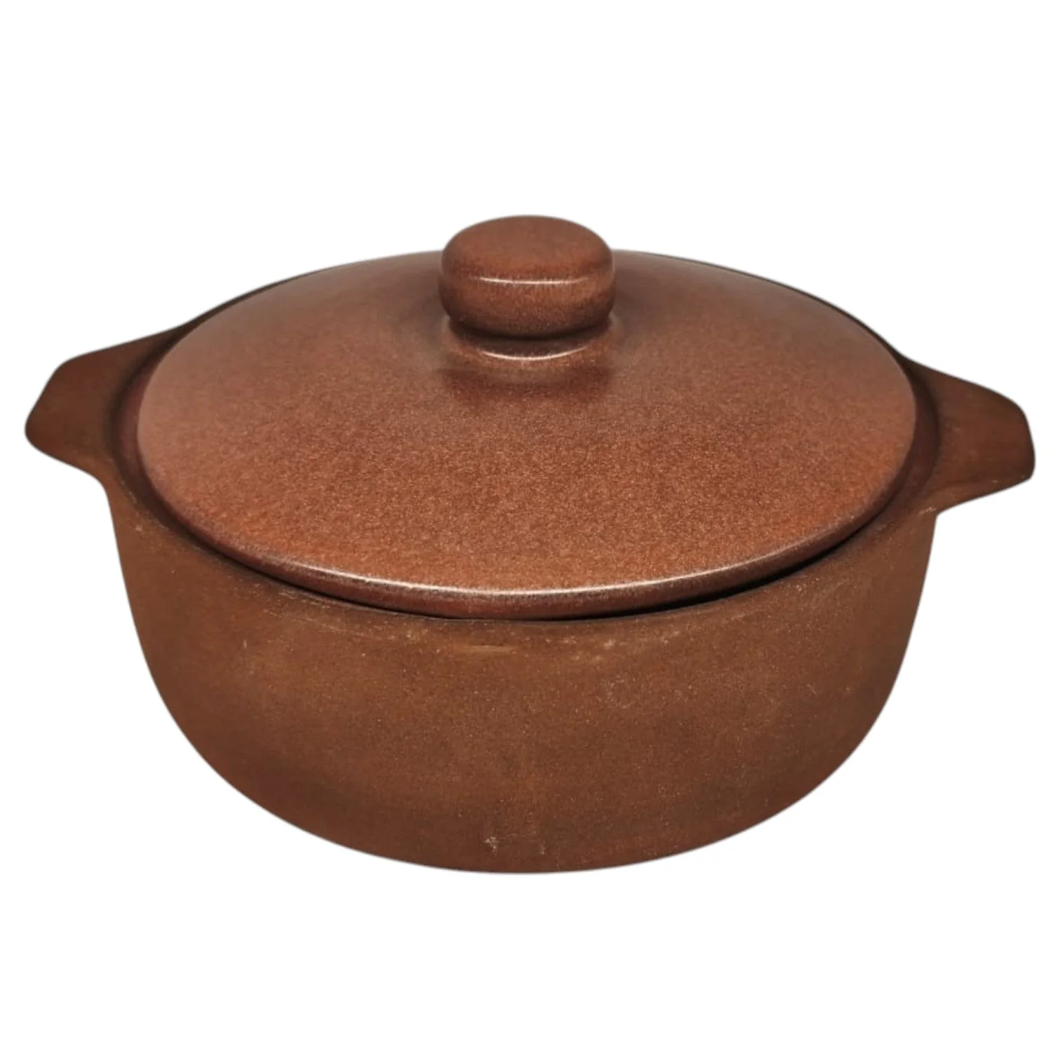 Maria Terracotta Round Clay Mini Casserole With Lid Traditional-14cmX4cm