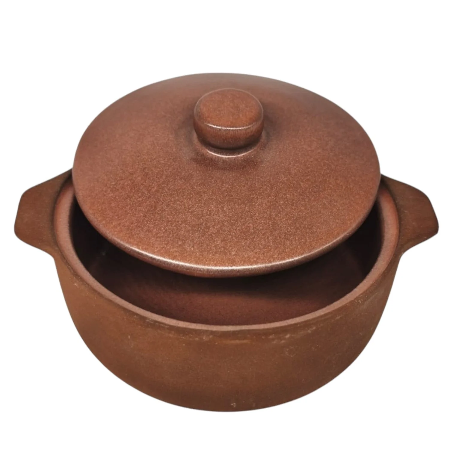 Maria Terracotta Round Clay Mini Casserole With Lid Traditional-14cmX4cm - Image 2