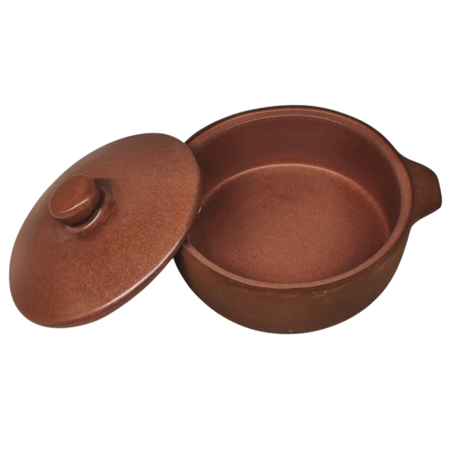 Maria Terracotta Round Clay Mini Casserole With Lid Traditional-14cmX4cm - Image 3