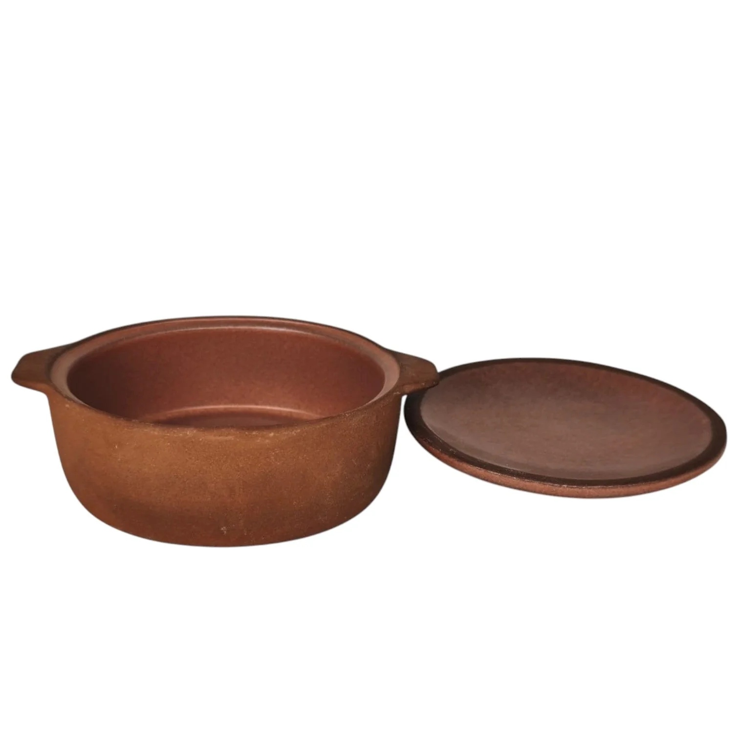 Maria Terracotta Round Clay Mini Casserole With Lid Traditional-14cmX4cm - Image 4