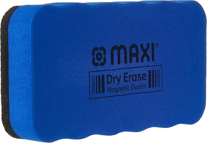 MAXI 2 Sided Blue Whiteboard A4  + 4pcs  Colour Markers + 1pc Duster - Image 3