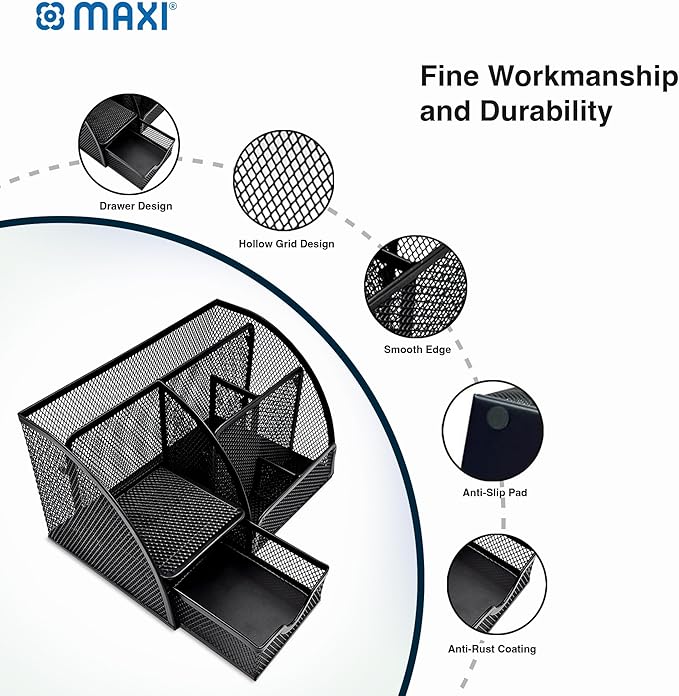 Maxi Mesh Desk Organizer Office Supplies - Image 4