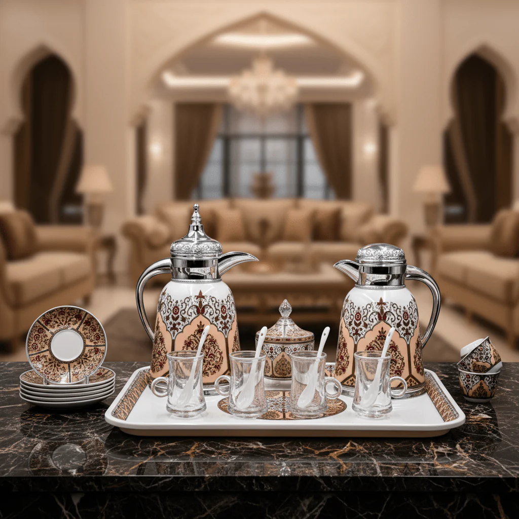 Mayflower White & Silver Premium Tea and Coffee Set with Elegant Modern Design – 29 Pieces - Image 2