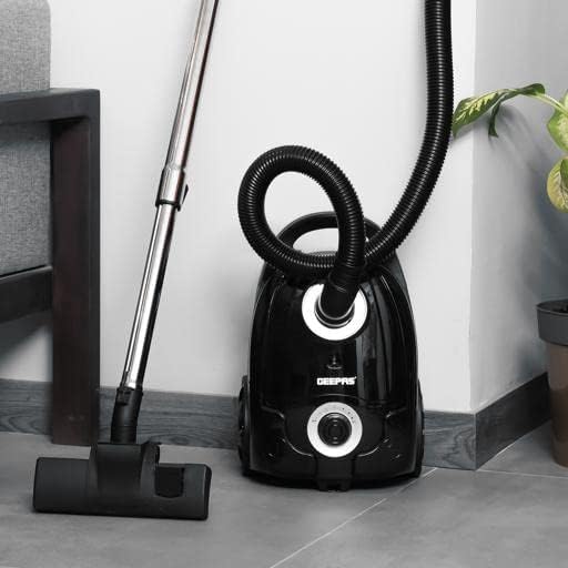 Geepas 2200 W Vacuum Cleaner- GVC19033| 3 L Dust Bag Capacity, 5 M Cord Length| Speed Control Function, Powerful Suction And Low Noise Desig| Pedal ON/OFF Switch And Auto Cord Rewinding|, Black - Image 2
