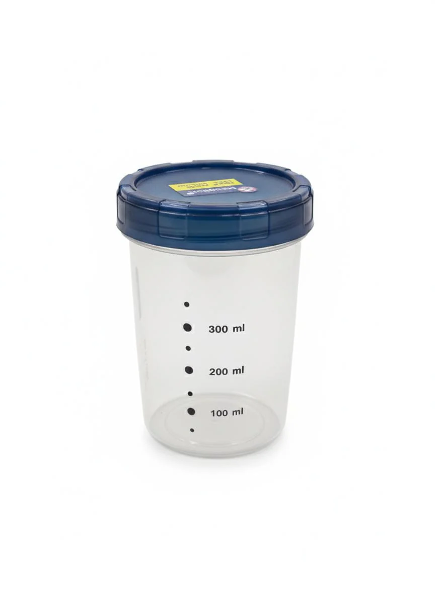 MICRON 660ml Plastic Canister – Transparent Food Storage Jar with Gray Lid, Ideal for Pulses & Dry Goods - Image 2