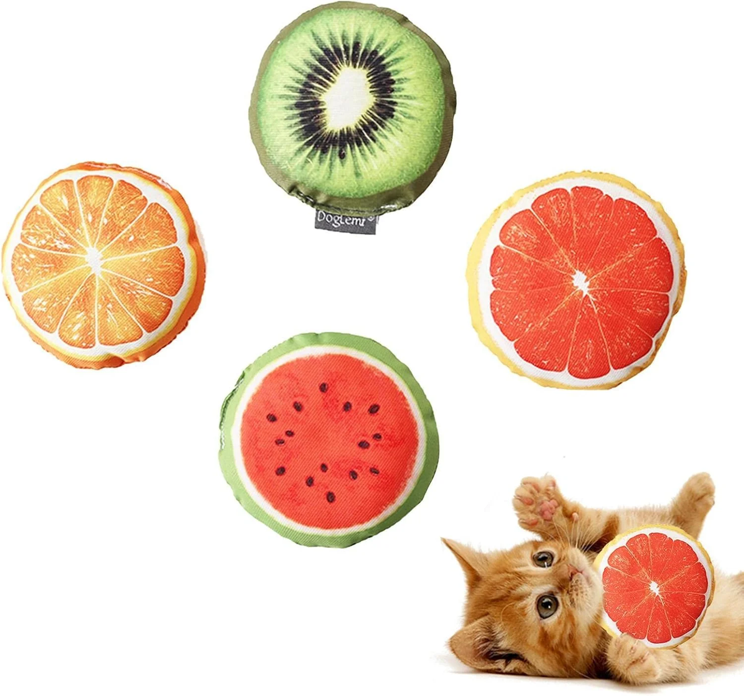 Midepet Funny Cat Toy Grapefruit Design Design - Image 3