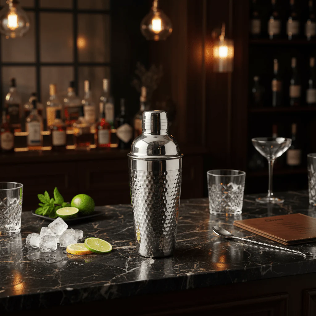 Millerhaus Premium Quality Stainless Steel Cocktail Shaker with Sleek Silver Finish for Bartending 750ml - Image 2
