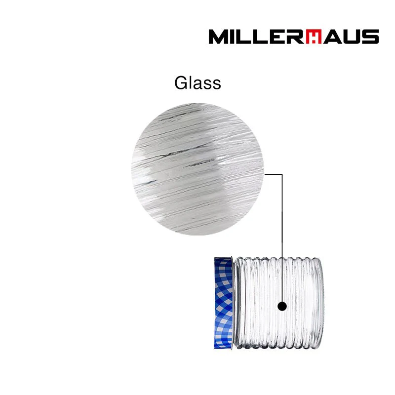 Millerhaus Ribbed Glass Storage Jar 850Ml Glass with Metal Lid - Image 2