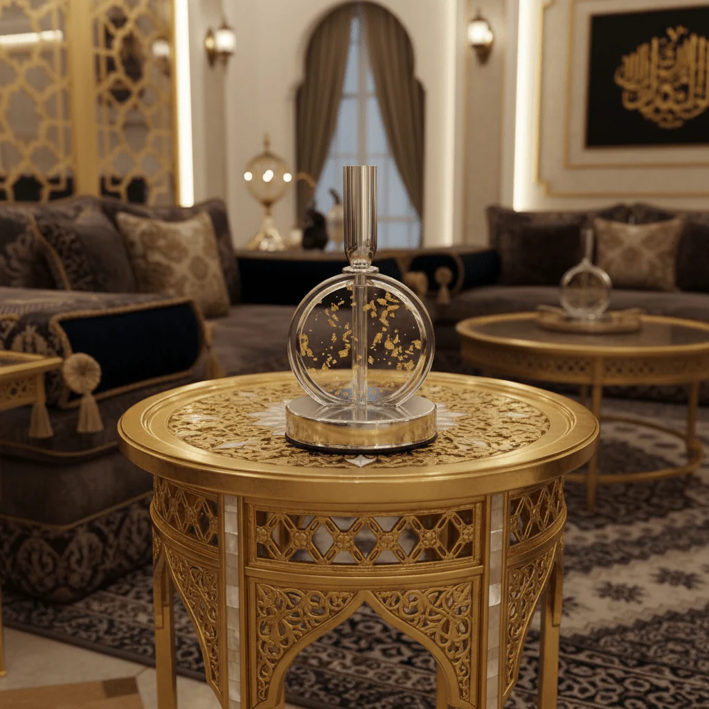 Modern Silver Metal & Plastic Luxury Candle Holder for Contemporary Interiors – 20cm - Image 4