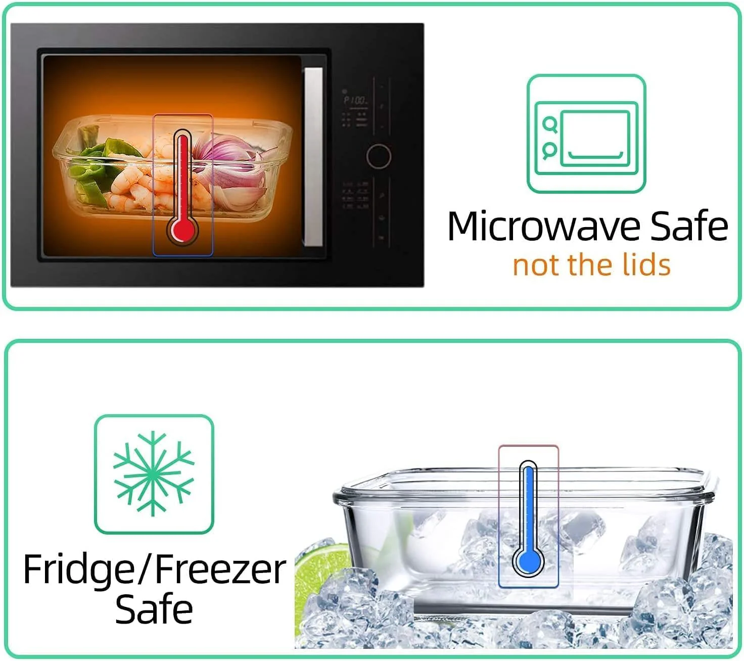 Mondex Glass Food Container With Lock Lid, 1600ml - cmn0099 - Image 4
