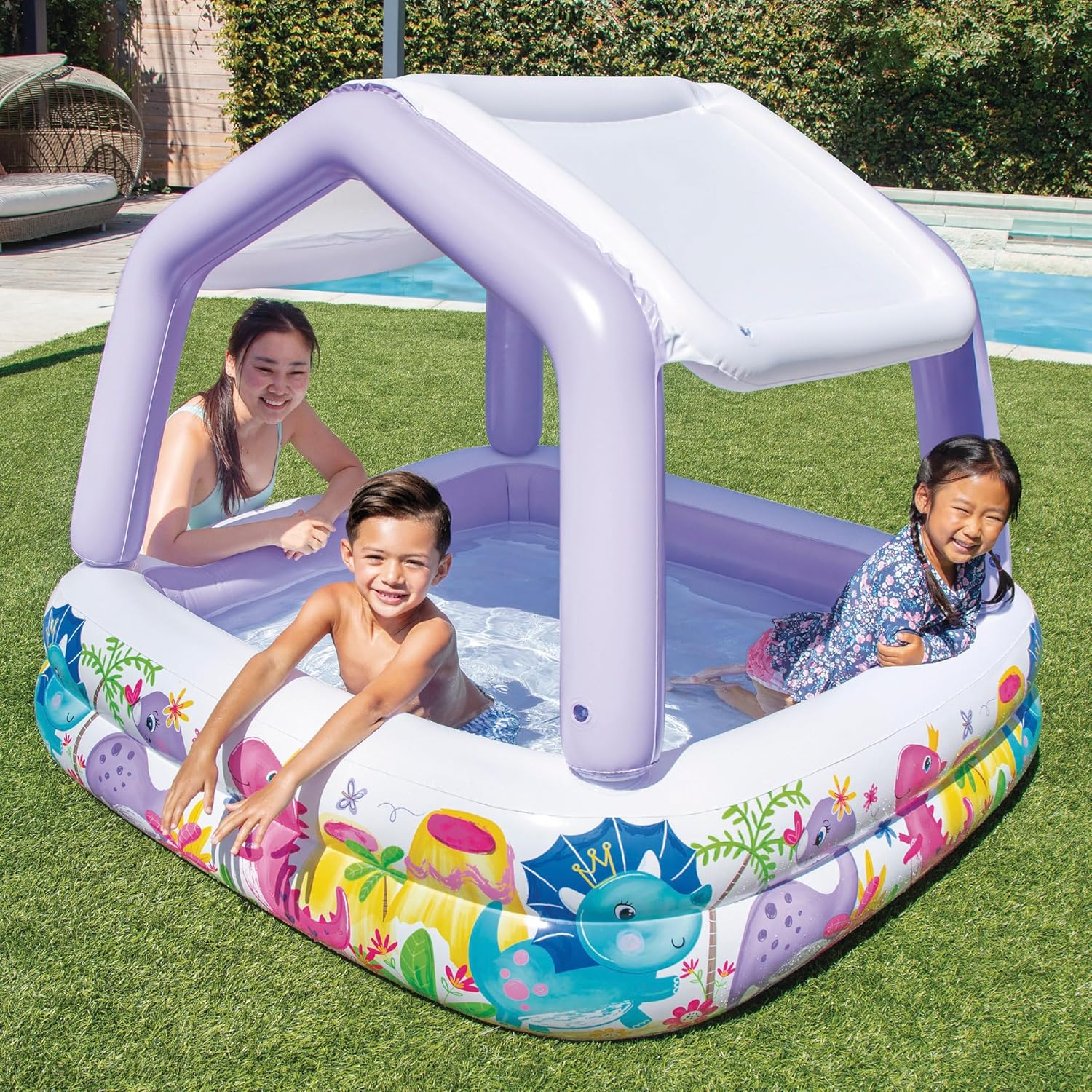 Intex Sun Shade Swim Center Inflatable Pool | 157 x 157 x 122 cm - Image 3