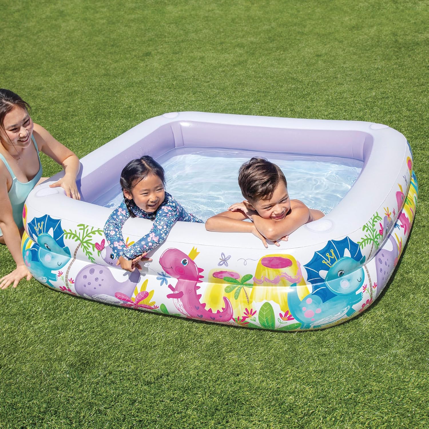 Intex Sun Shade Swim Center Inflatable Pool | 157 x 157 x 122 cm - Image 4