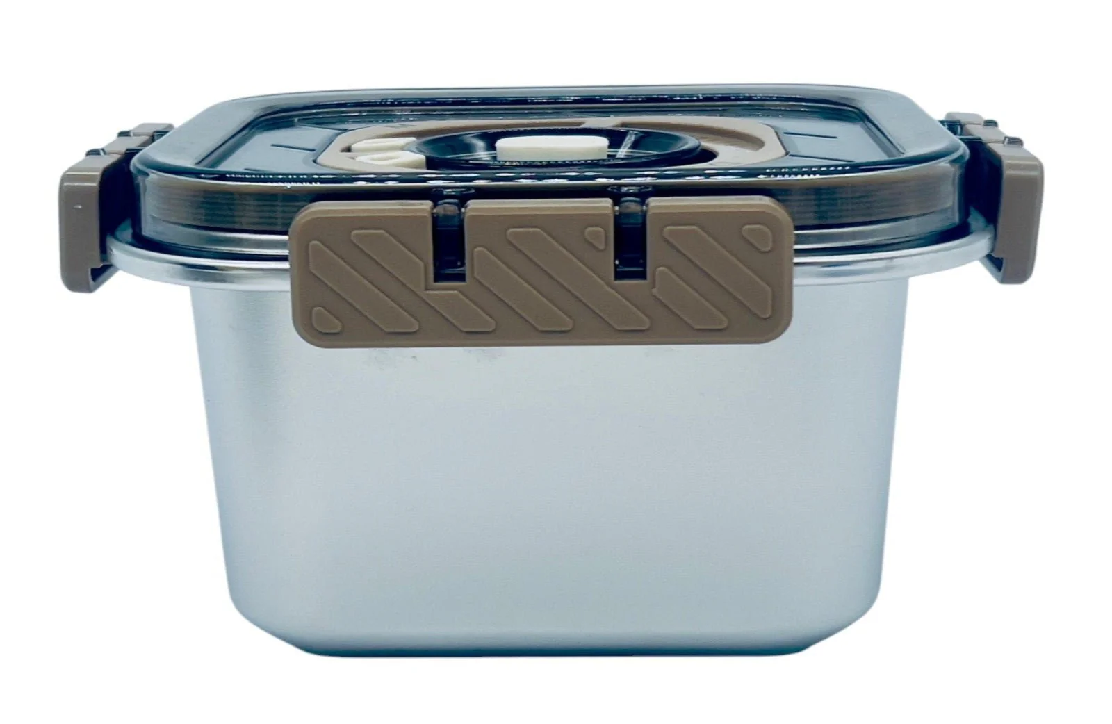 MTM Stainless Steel Food Container 1000ml, Siver/Brown