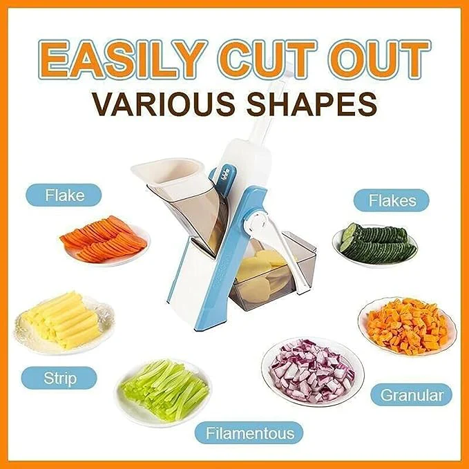 AKDC Multifunctional Kitchen Chopping Artifact -Vegetable Slicer Food Chopper Manual, Assorted Color - Image 3