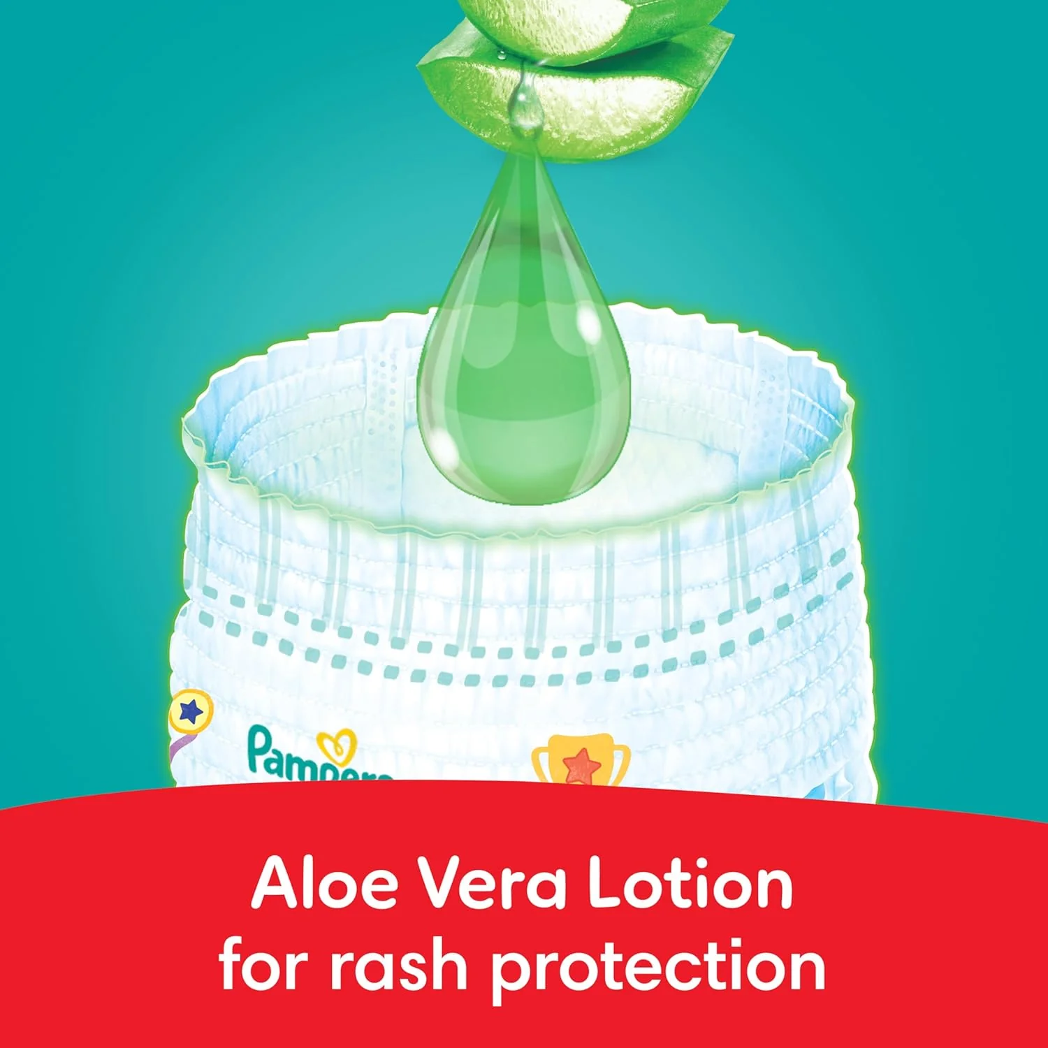 Pampers Rash Protection Pants Diapers, Size 8, 19+kg, with Aloe Vera, 360° Leak-Free Fit for up to 100% Leakage Protection, Value Pack, 26 Count - Image 4