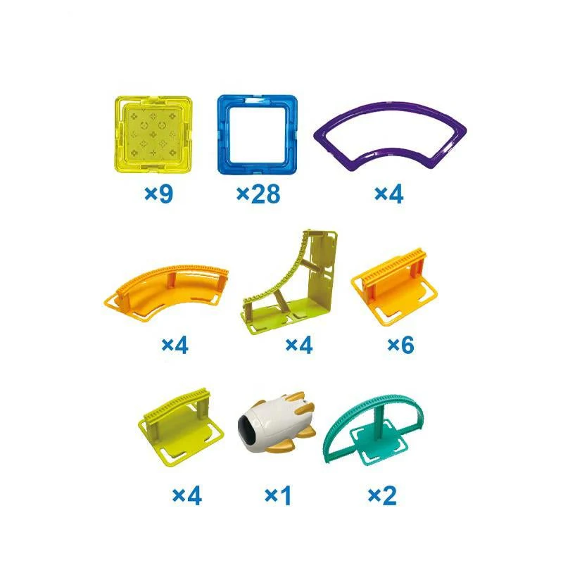 My Toys Sky Track Playset, Track Set of 62pcs, Magnetic Adsorption, Pensamiento Espacial - Image 3