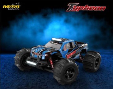 My Toys Typhoon 1:10 Scale Racing Car, 2.4G Super Fast, Independent Suspension, Metal Drive Shaft System, Gear Differential Designl, 3kg Analog Servo, 550 Power Motor, Blue-MT675 - Image 5