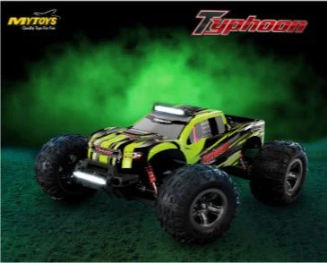My Toys Typhoon 1:10 Scale Racing Car, 2.4G Super Fast, Independent Suspension, Metal Drive Shaft System, Gear Differential Designl, 3kg Analog Servo, 550 Power Motor, Green-MT695 - Image 4
