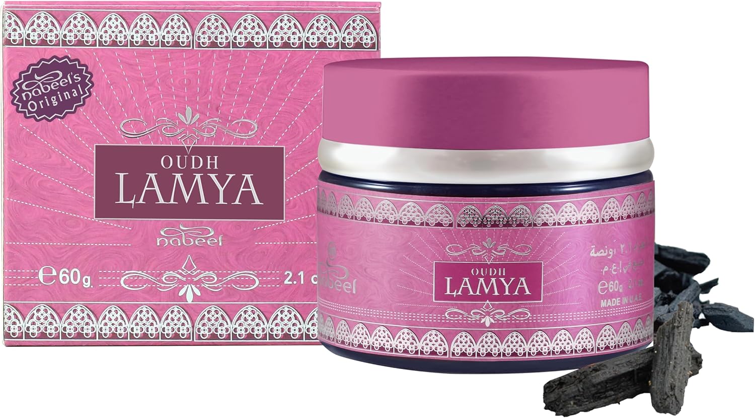 Nabeel Oudh Lamya Premium Aromatic Incense – 60 g Bakhoor