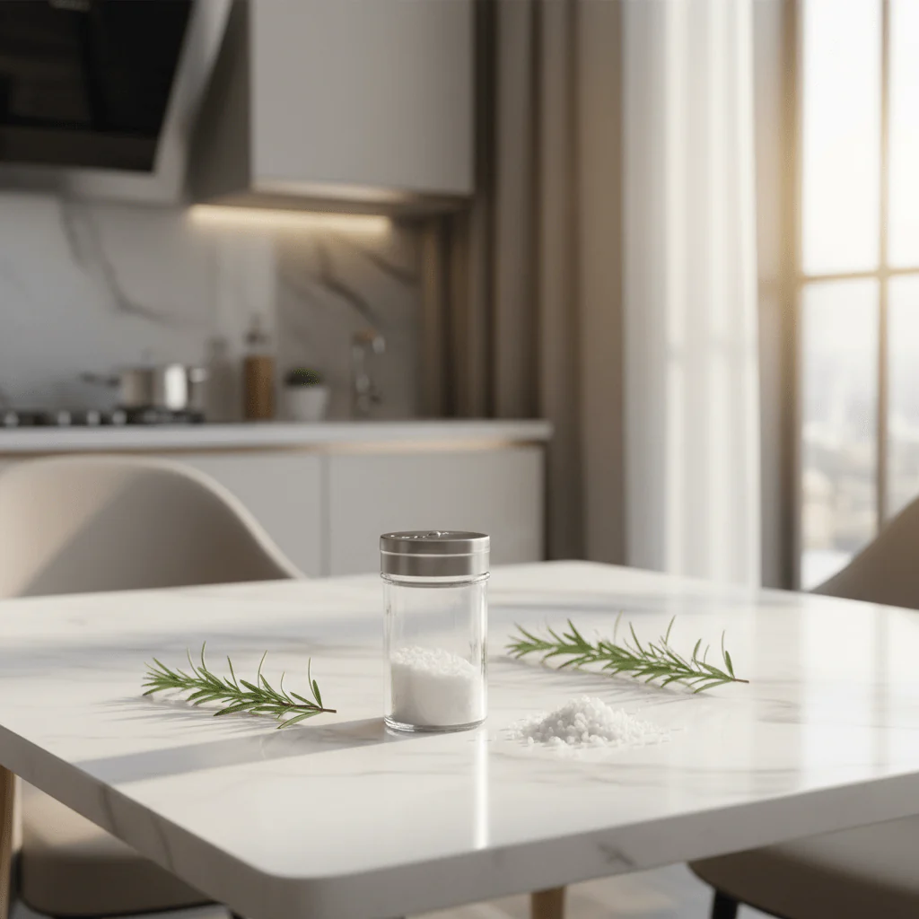 Nautilus Compact Clear Glass Salt & Pepper Shaker with Stainless Steel Lid for Everyday Table Use – 8×5cm - Image 2