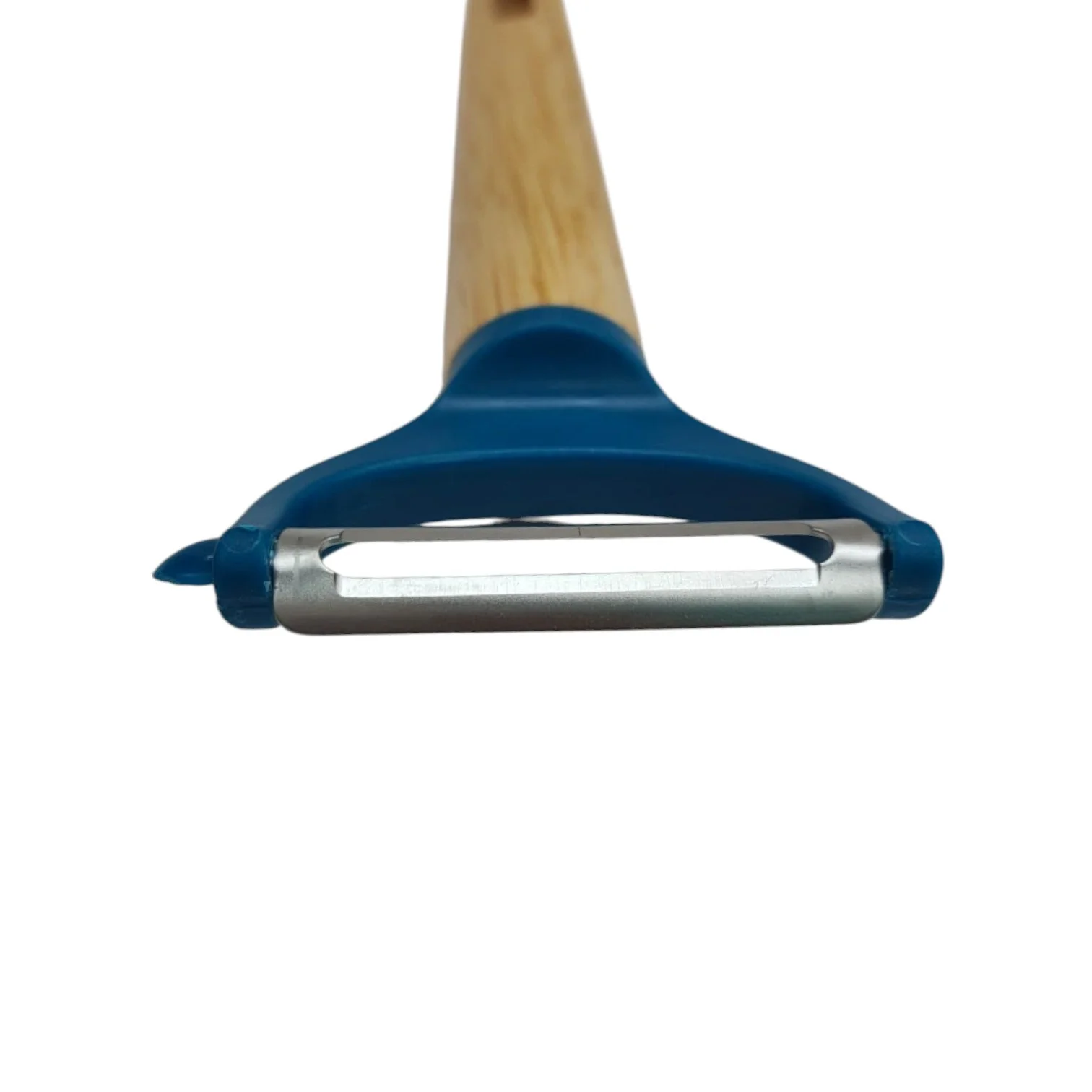 Nautilus Nautilus Wooden Handle Steel Blade Peeler-18cmX6cm -Blue&Wooden - Image 4