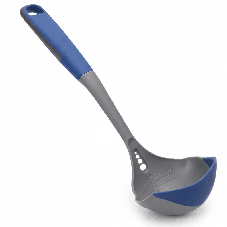 Nautilus Nylon Ladle with PP+TRP Handle – 33cm Heat-Resistant Cooking Spoon (RNGT-9505)