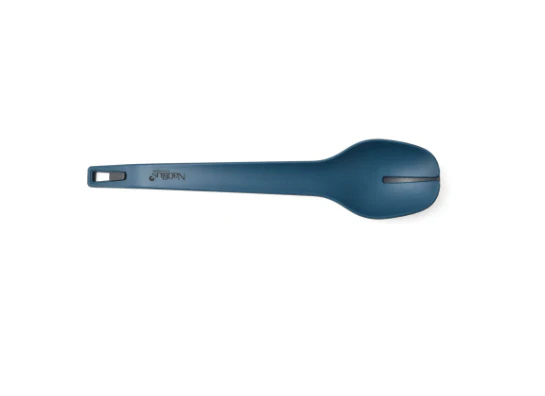 Nautilus Plastic Salad Spoon & Tongs- 30.5X6.8X3 Cm-Blue&Grey - Image 3