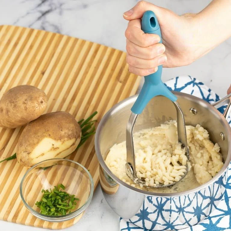 NAUTILUS PP Handle Stainless Steel Potato Masher, Blue, RNGT-00142 - Image 2