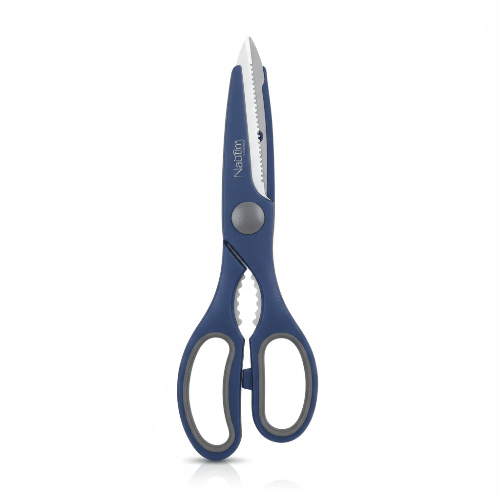 Nautilus Soft-Touch Multi-Purpose Kitchen Scissors – 21cm Ergonomic Grip (RNGT-0029)
