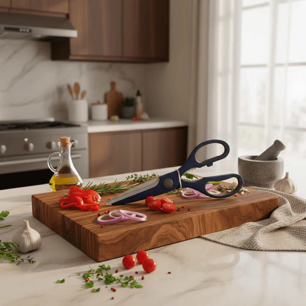 Nautilus Soft-Touch Multi-Purpose Kitchen Scissors – 21cm Ergonomic Grip (RNGT-0029) - Image 2