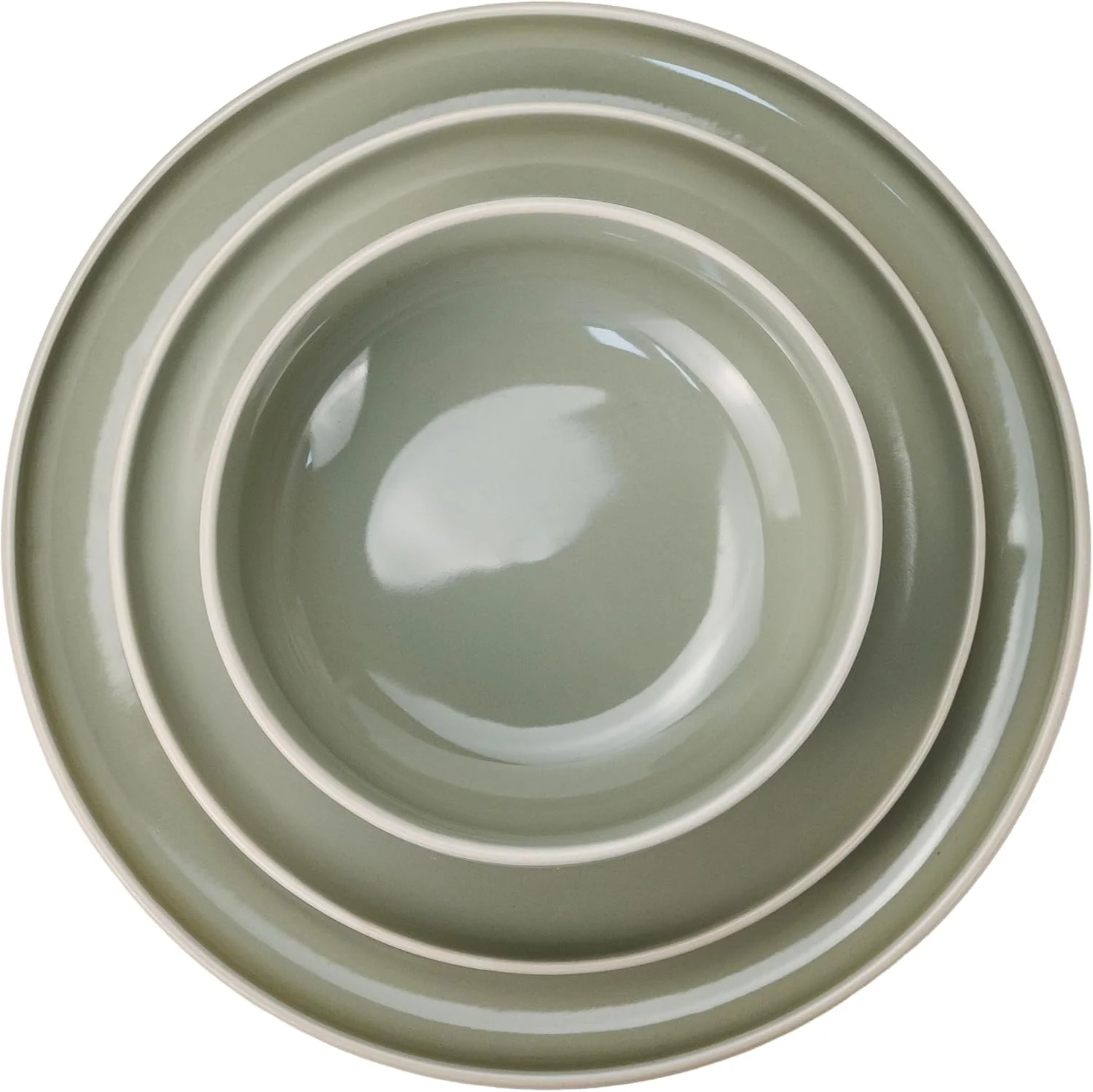 Cuisine Art MOLY 12-Piece Stoneware Crockery Dinner Set - Complete Service for 4 with Dinner Plates, Salad Plates & Bowls - Modern Ceramic Crockery in Gift Box for Home & Kitchen - Image 2
