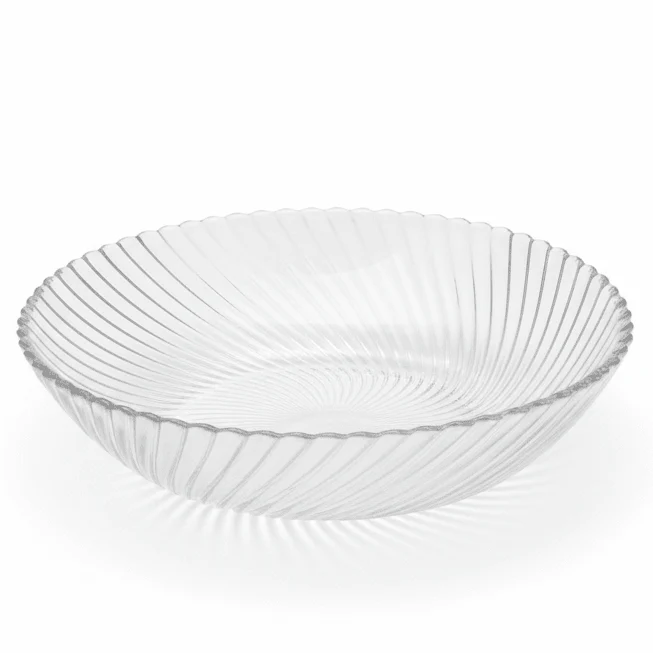 Neo Alpha Round Glass Salad Bowl – Large Modern Bowl for Salads, Fruits & Serving 200 mm