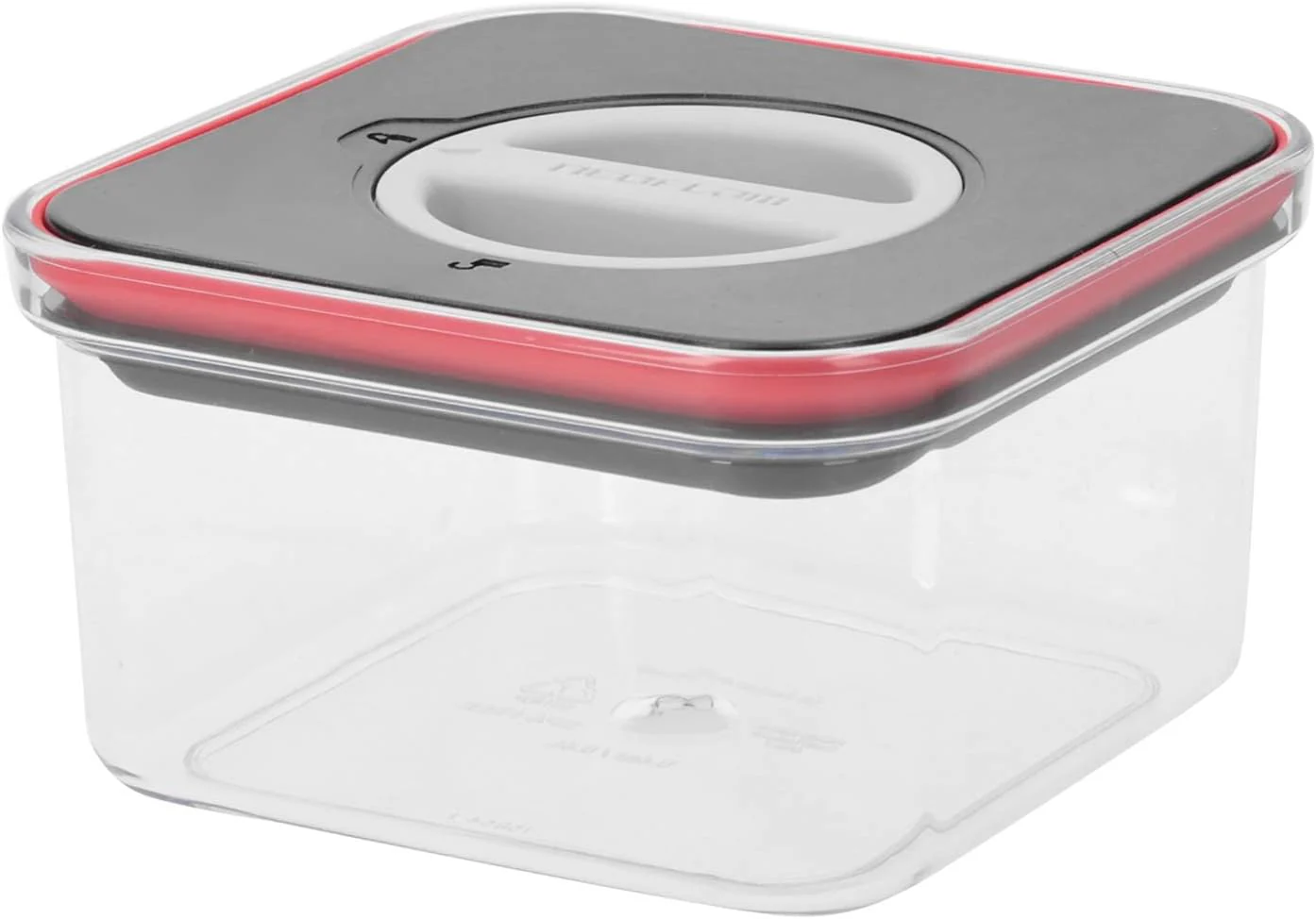 NEOFLAM Airtight Kitchen Pantry Canister/Organizer Clear Plastic Container with Simple Twist Lids 600ml - Image 2