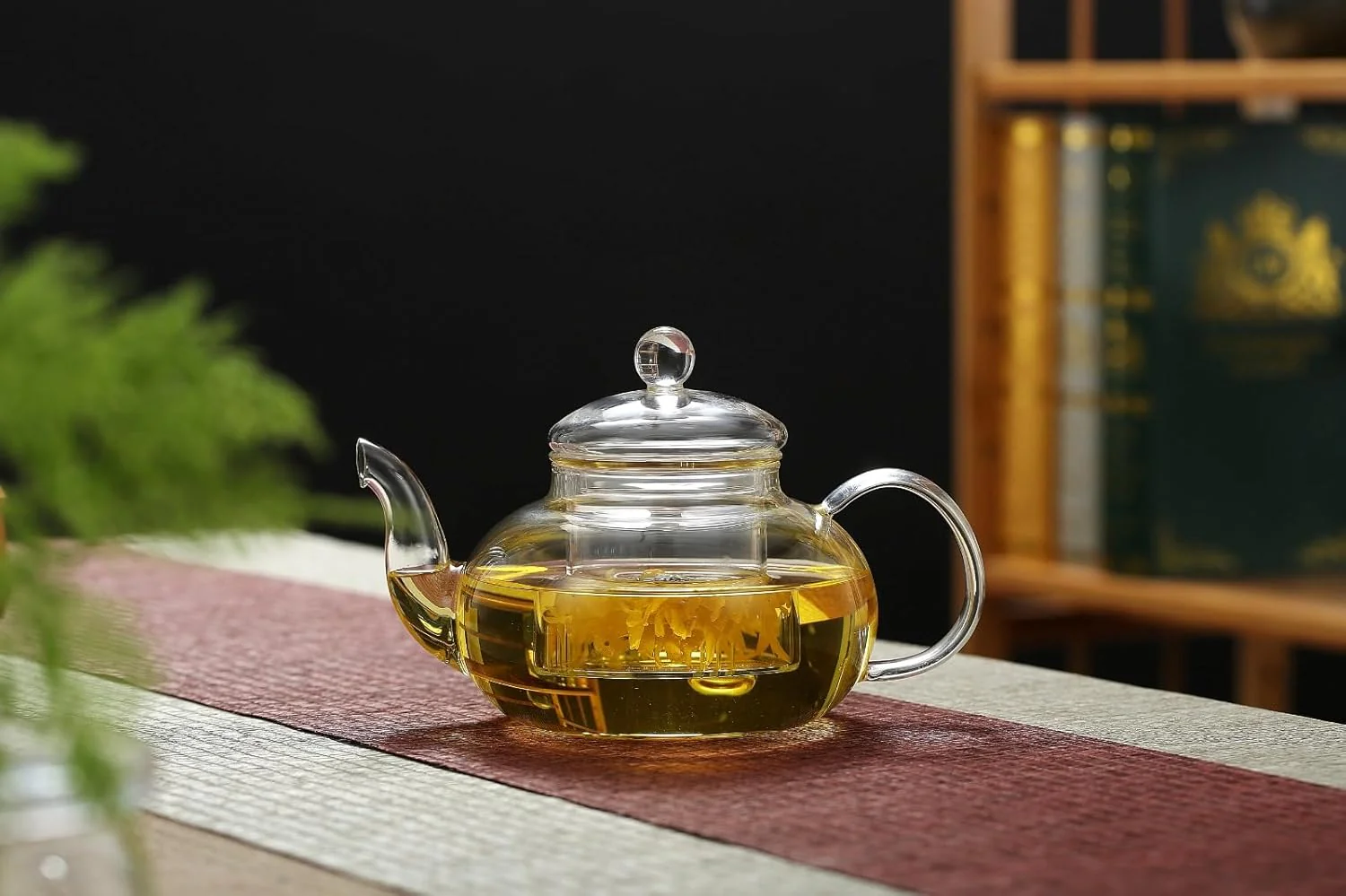 NEOFLAM Borosilicate Glass Tea Pot, 1200ml Capacity - Image 3