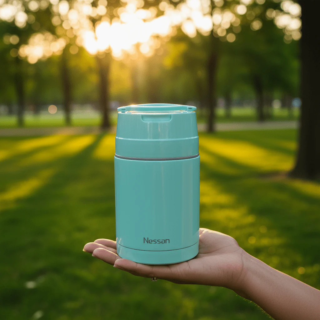 Nessan Double Wall Stainless Steel Vacuum Insulated Lunch Box 1000ml - Image 2